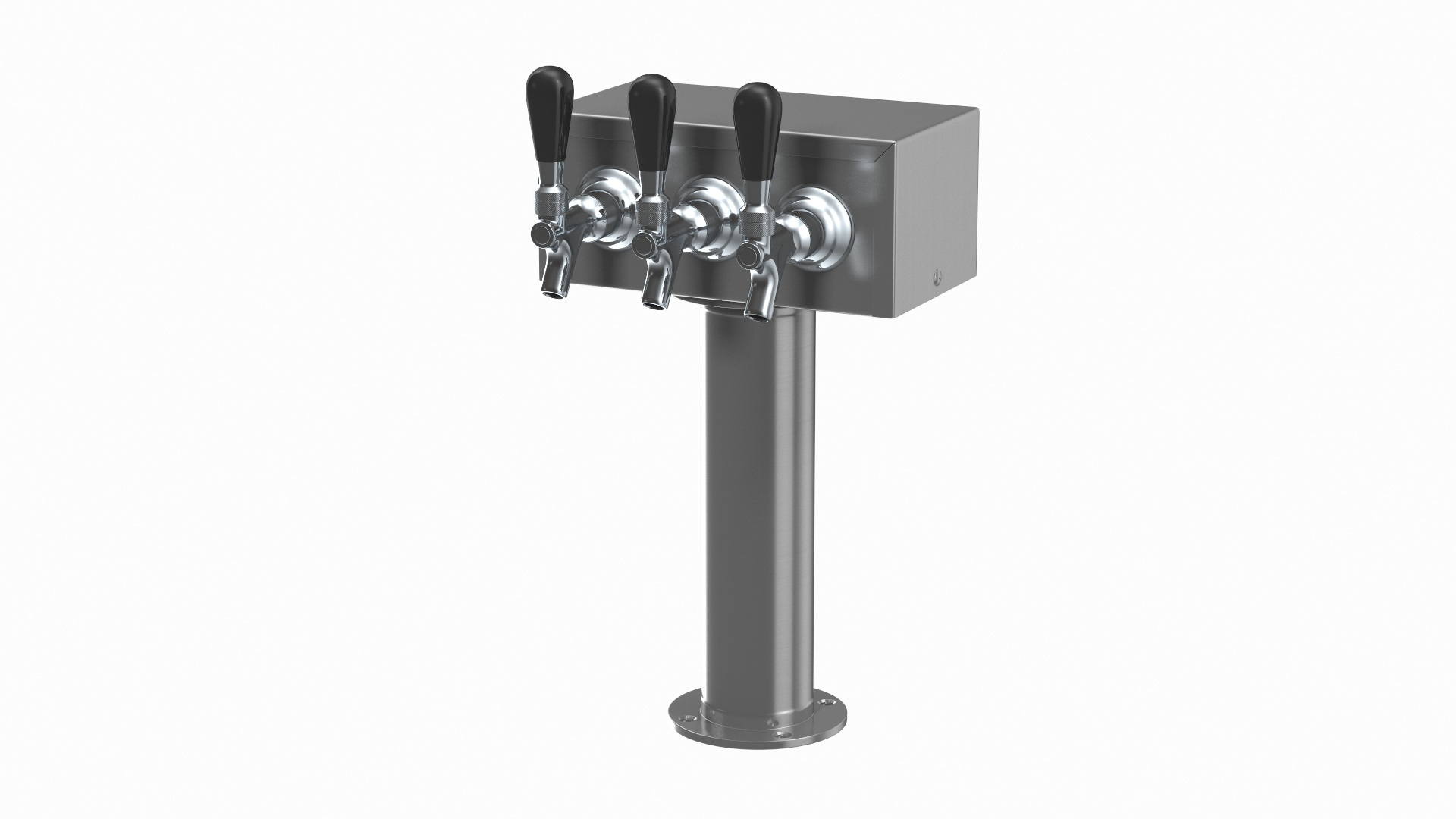3D Triple Faucet Beer Tower TurboSquid 1620923