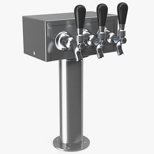 3D triple faucet beer tower