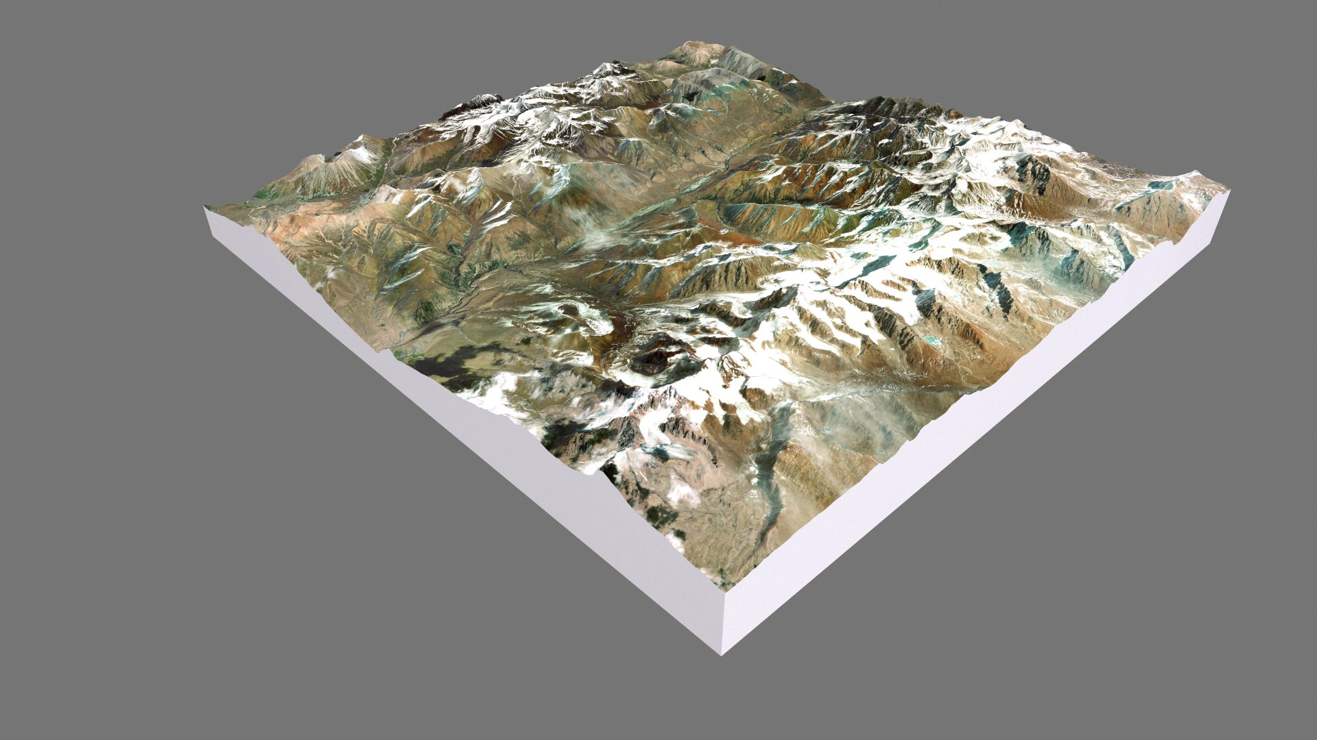 3D Chon Kemin Valley Kyrgyzstan Model - TurboSquid 1952621