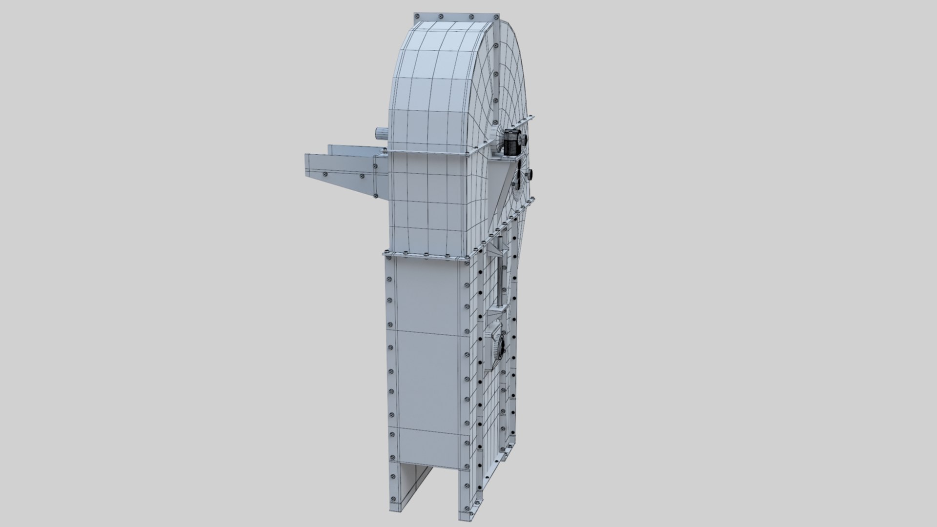 3D Bucket Elevator - Wheat Grain Flour Milling Machine - TurboSquid 1962859