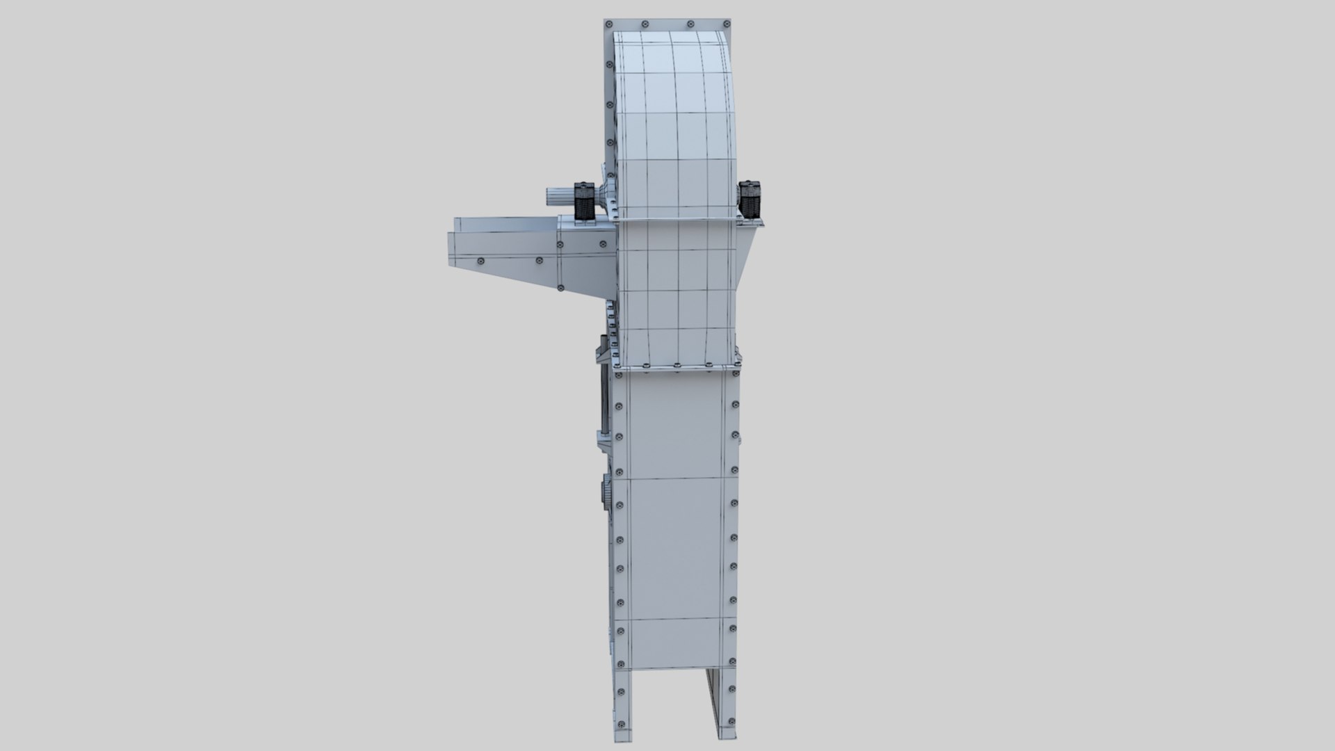 3D Bucket Elevator - Wheat Grain Flour Milling Machine - TurboSquid 1962859
