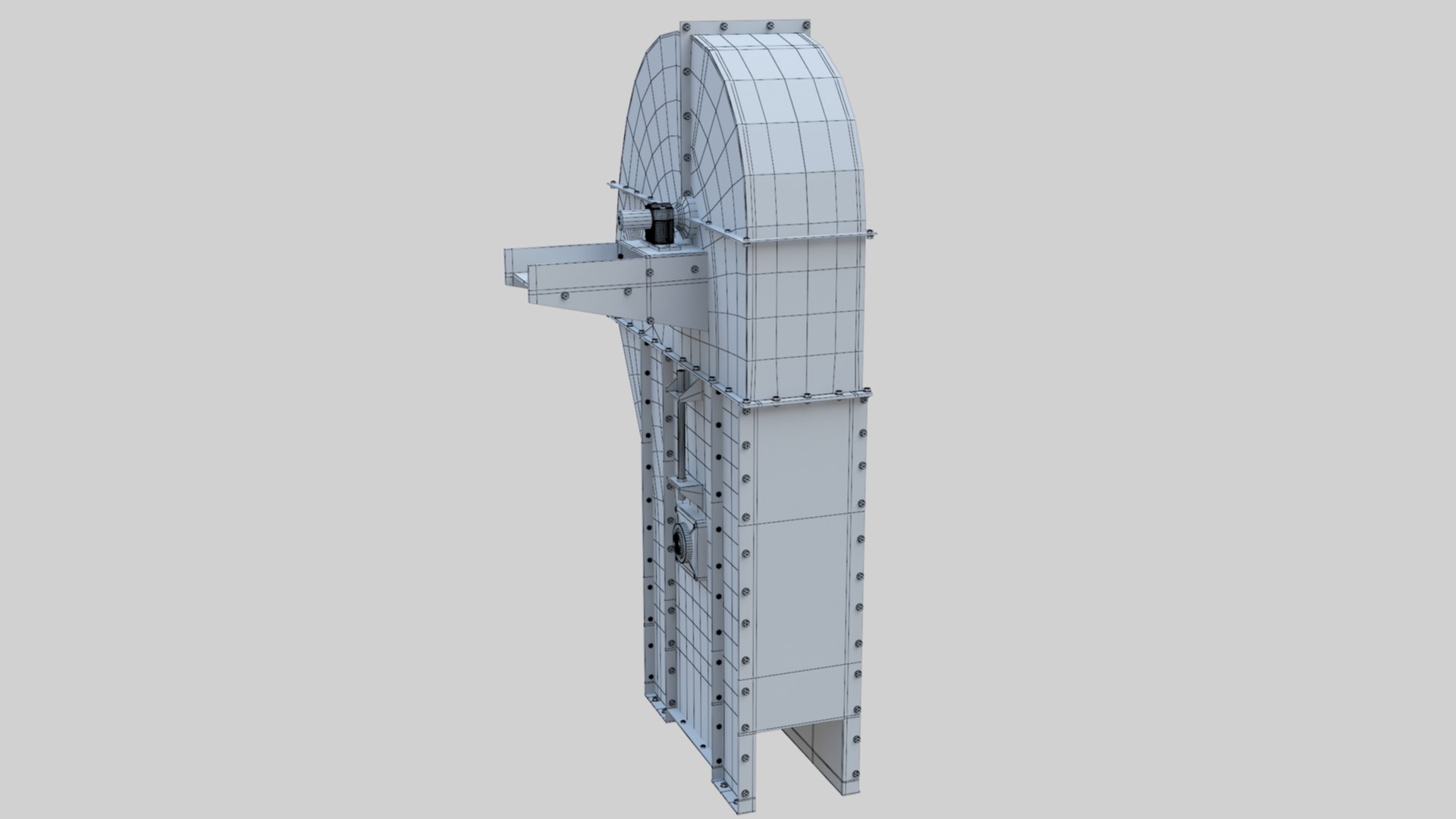 3D Bucket Elevator - Wheat Grain Flour Milling Machine - TurboSquid 1962859