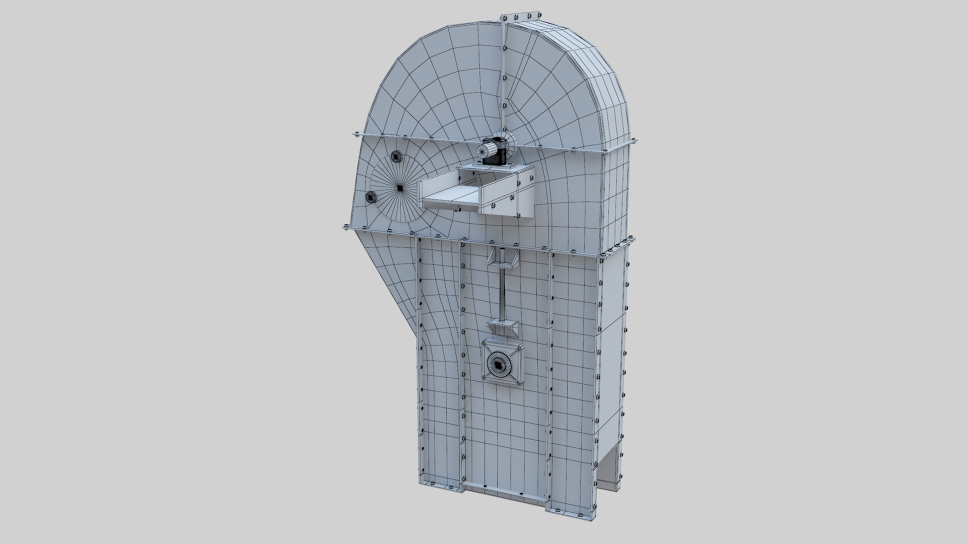 3D Bucket Elevator - Wheat Grain Flour Milling Machine - TurboSquid 1962859