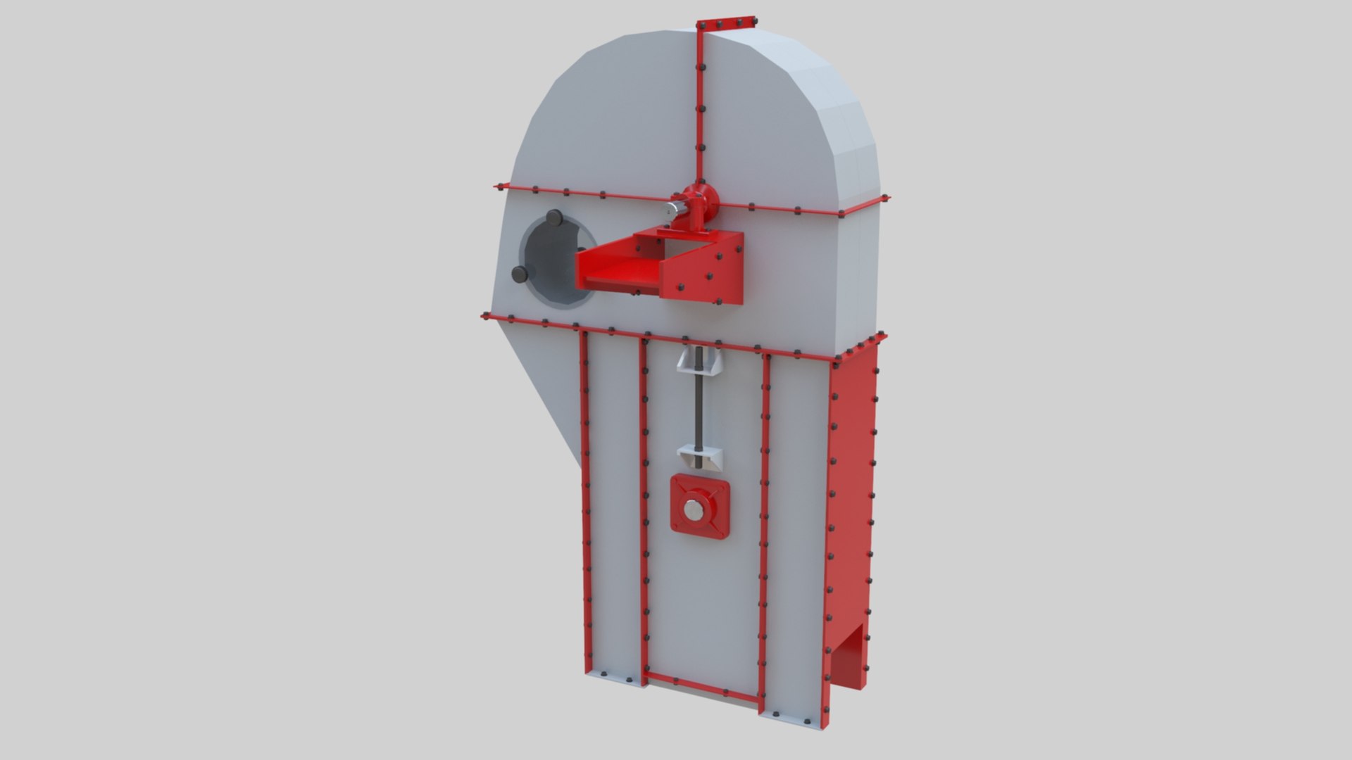 3D Bucket Elevator - Wheat Grain Flour Milling Machine - TurboSquid 1962859