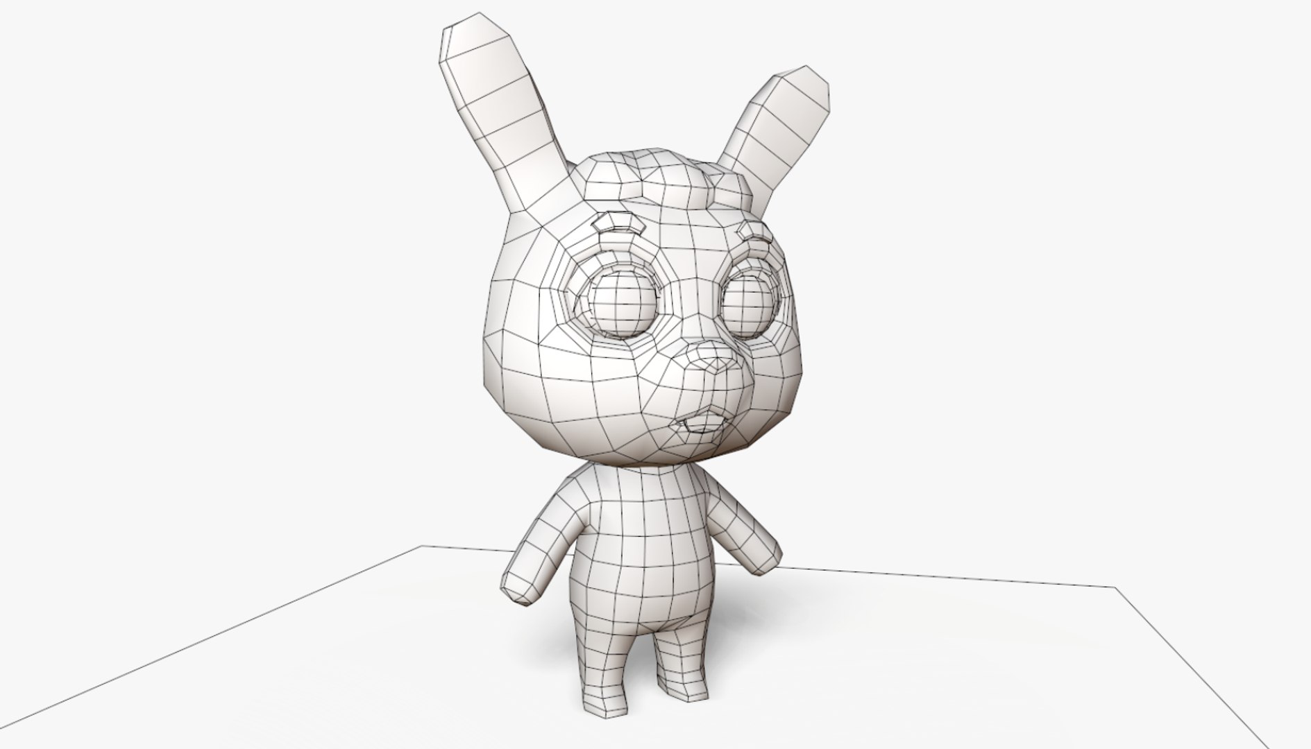 3D cute cartoon rabbit mobile model - TurboSquid 1395888