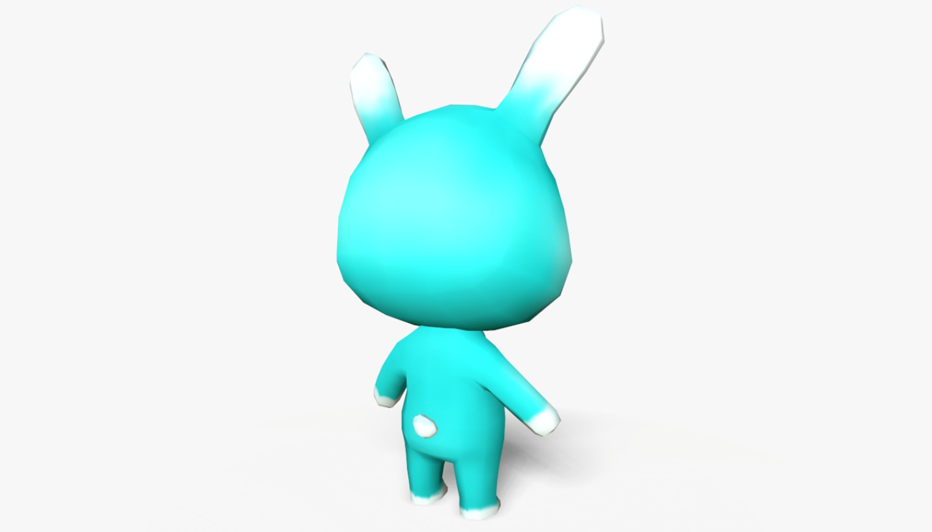 3D cute cartoon rabbit mobile model - TurboSquid 1395888
