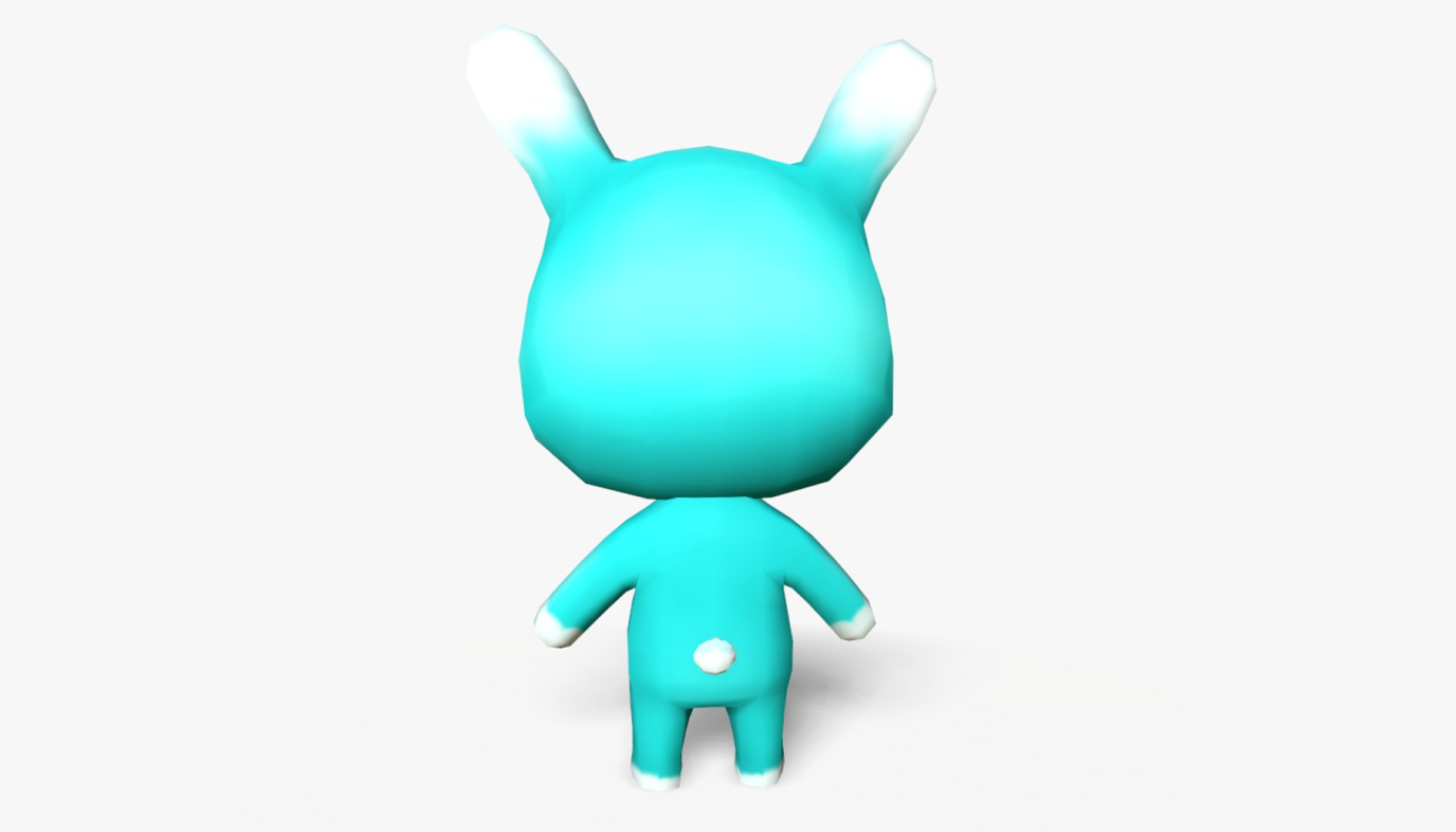 3D cute cartoon rabbit mobile model - TurboSquid 1395888