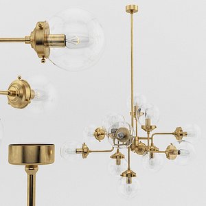 chandelier sondra gramercy home 3D