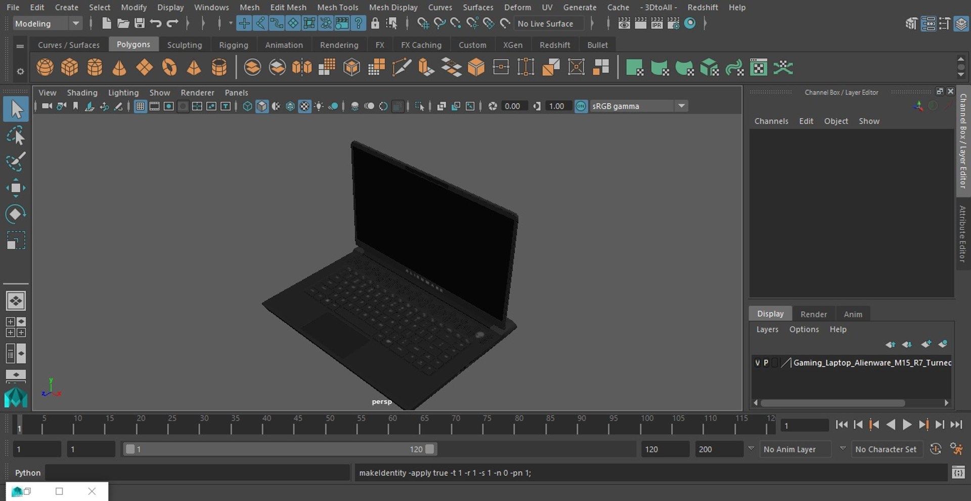 3D Gaming Laptop Alienware M15 R7 Turned On https://p.turbosquid.com/ts-thumb/A7/0OBezx/5t/gaminglaptopalienwarem15r7turnedonmb3dmodel022/jpg/1686096361/1920x1080/fit_q87/59e43b43721c15b8032648bb9a34a23975d37103/gaminglaptopalienwarem15r7turnedonmb3dmodel022.jpg