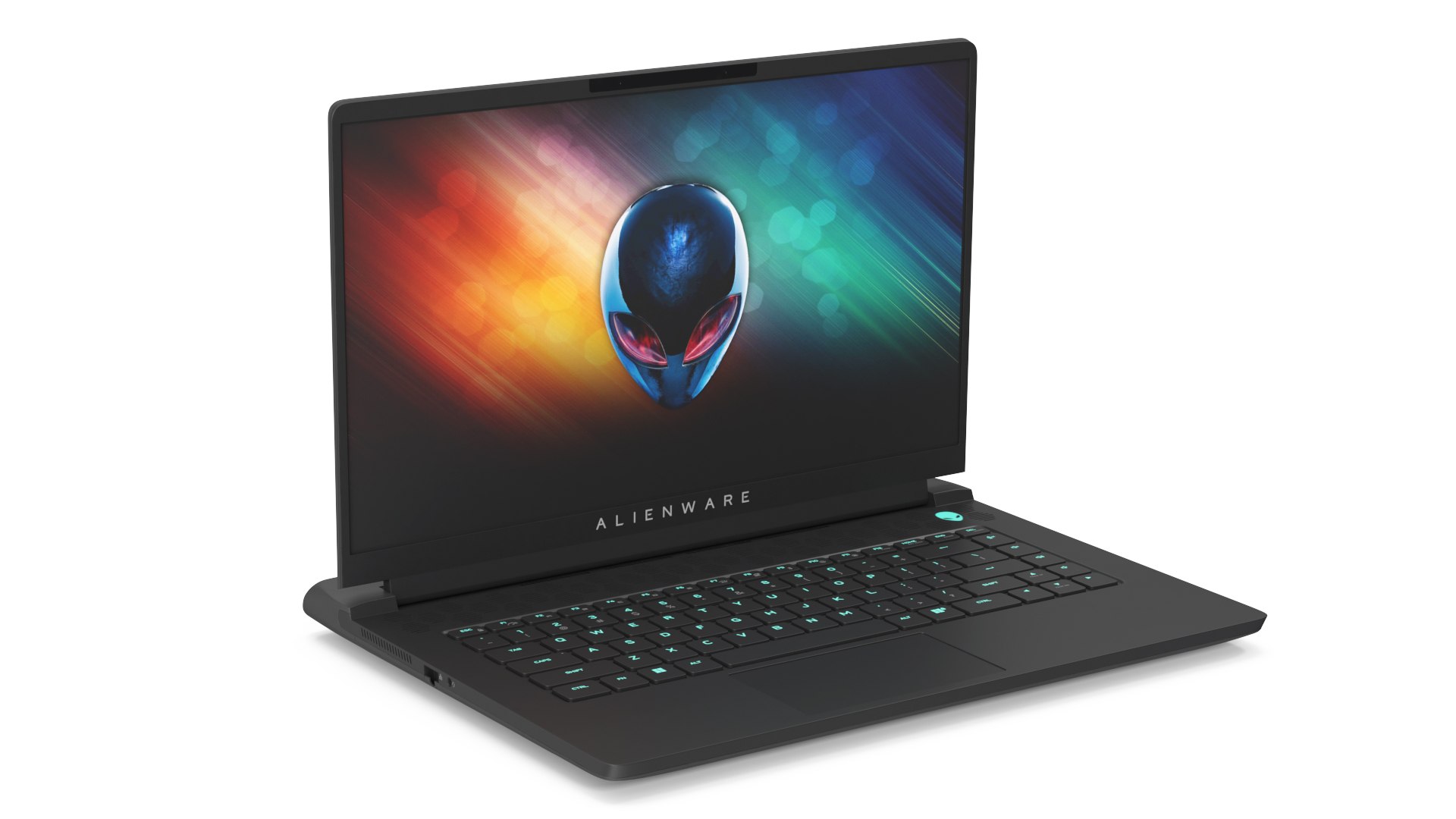 Gaming Laptop Alienware M15 R7 Turned On 3D model preview