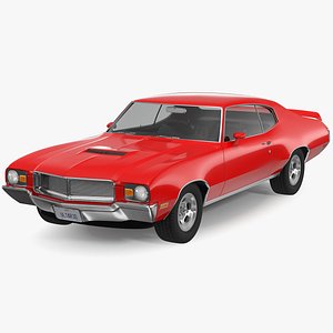 Muscle Car Red 3D model