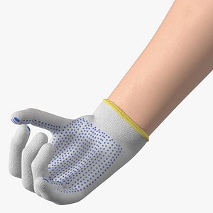 3D model Hand with Work Glove