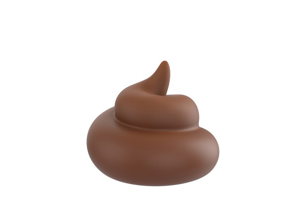 3D cartoon poo model