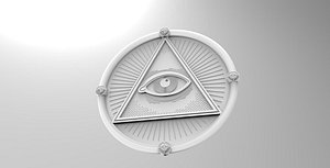 All-seeing eye 3D model
