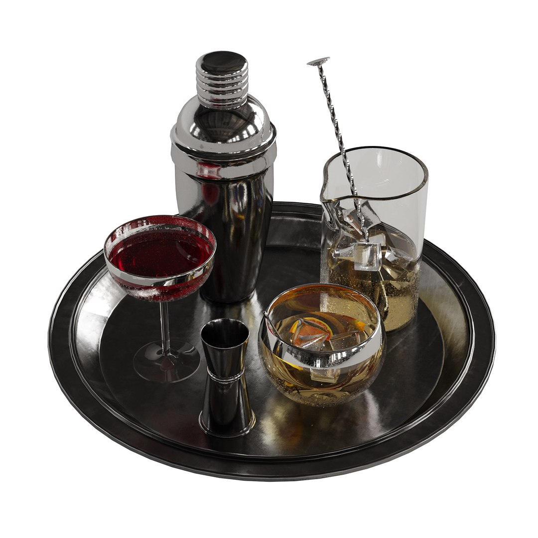 3D Cocktail Decor Set 1 - TurboSquid 1741781