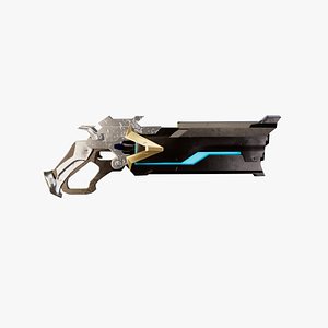Futuristic Gun-Sci-Fi 3D Gun for Games