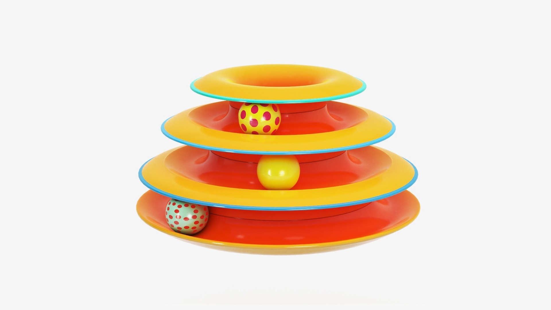 Cat Toy Orange 3D model preview