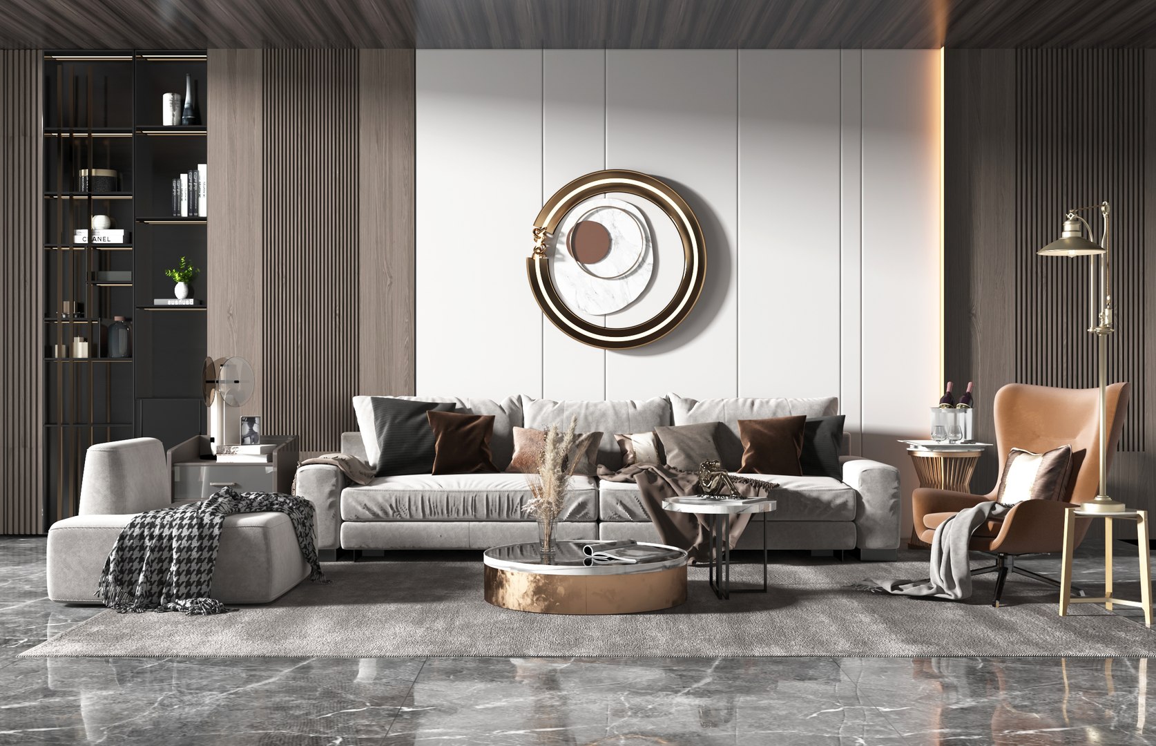 Room Living Modern Luxury Style 3D model - TurboSquid 2126263