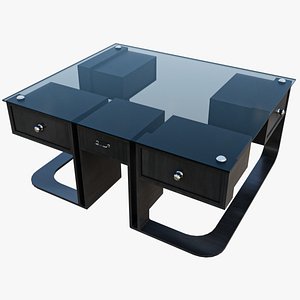 Office Glass Table 01 All PBR Unity UE Textures