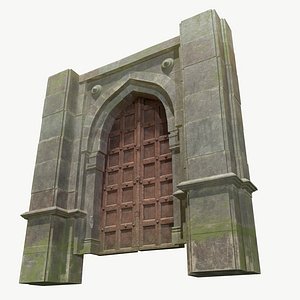 Fantasy Castle Gates 3D model