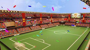 Football Soccer Stadium Game Ready 3D