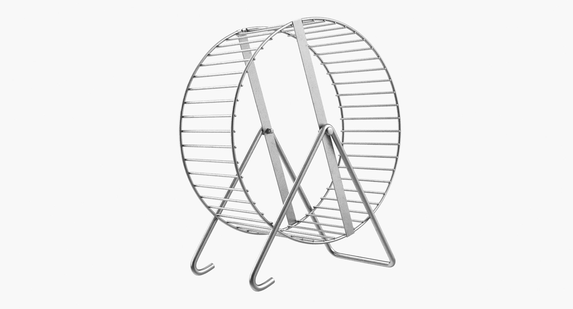 Metal Hamster Wheel 3D model preview