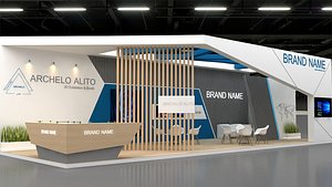 3D Exhibition Booth 3D Model