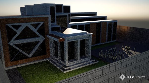 modelo 3d campus de la biblioteca pública - TurboSquid 1363722