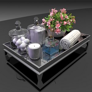 3D model bathroom set