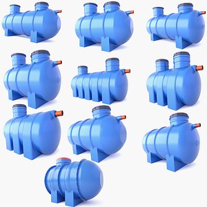 3D Professional Plastic Septic Tanks v1