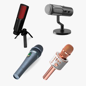 Wireless Microphones Collection 2 3D model