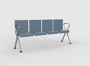 Hospital Bench 3D model 3D