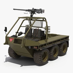3D army atmp 6x6 machine gun