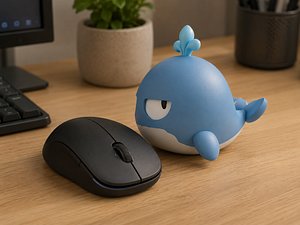 Cute Stylized Cartoon Whale - 3D Printable Figure 3D model
