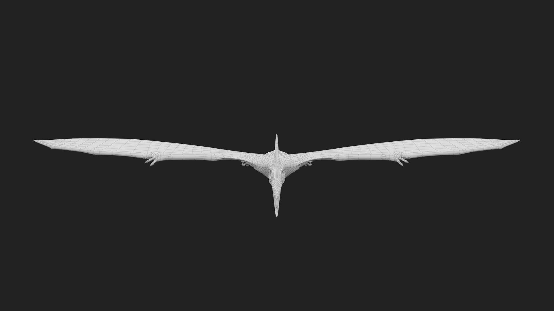 Pteranodon pterosaur white rigged 3D - TurboSquid 1479528