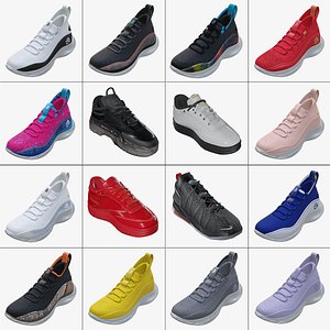 18 Low-poly game ready GLB SNEAKERS 3D model