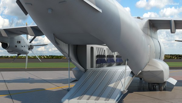 エアバスA400Mアトラス軍用輸送機の装備3Dモデル - TurboSquid 1550640