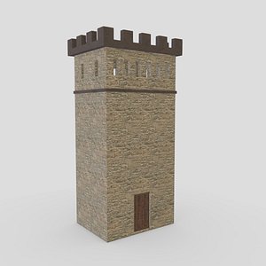 Medieval Castle Module 07 Low Poly PBR Realistic 3D model