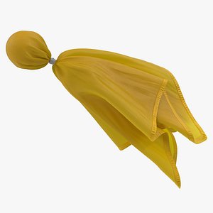 Football Penalty Flag Yellow 4 3D Model