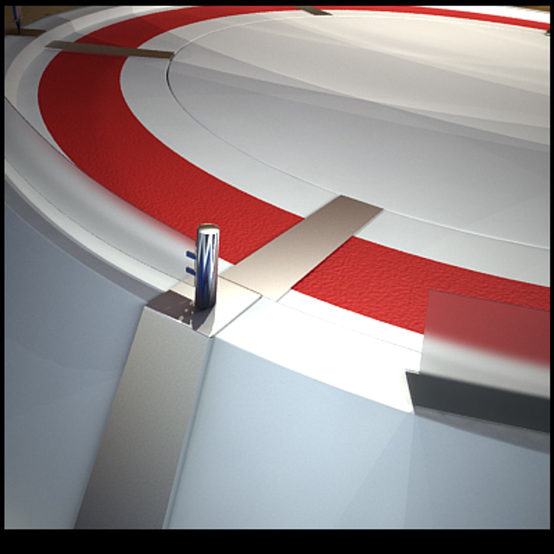 3d Exhibition Car Platform Model
