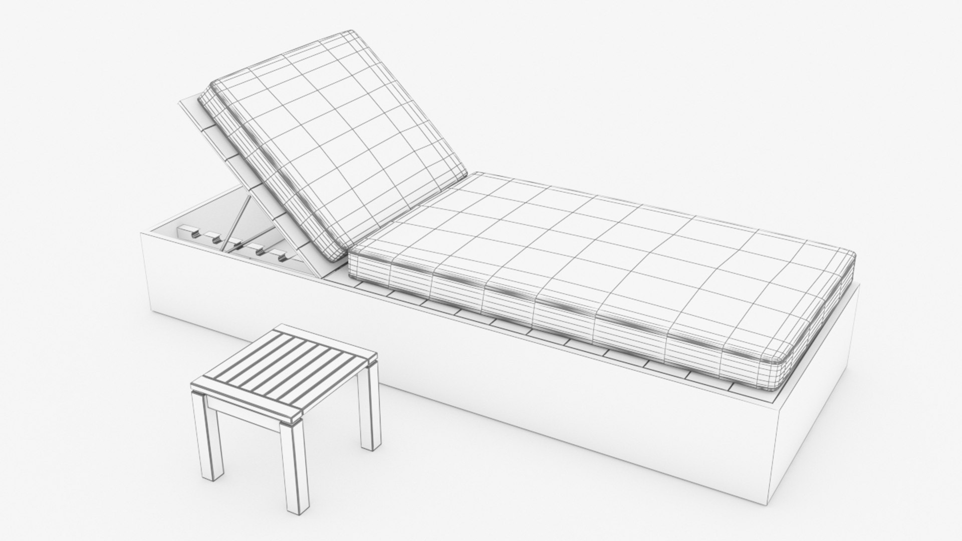 Lounge Chair Pool Model TurboSquid 1374533