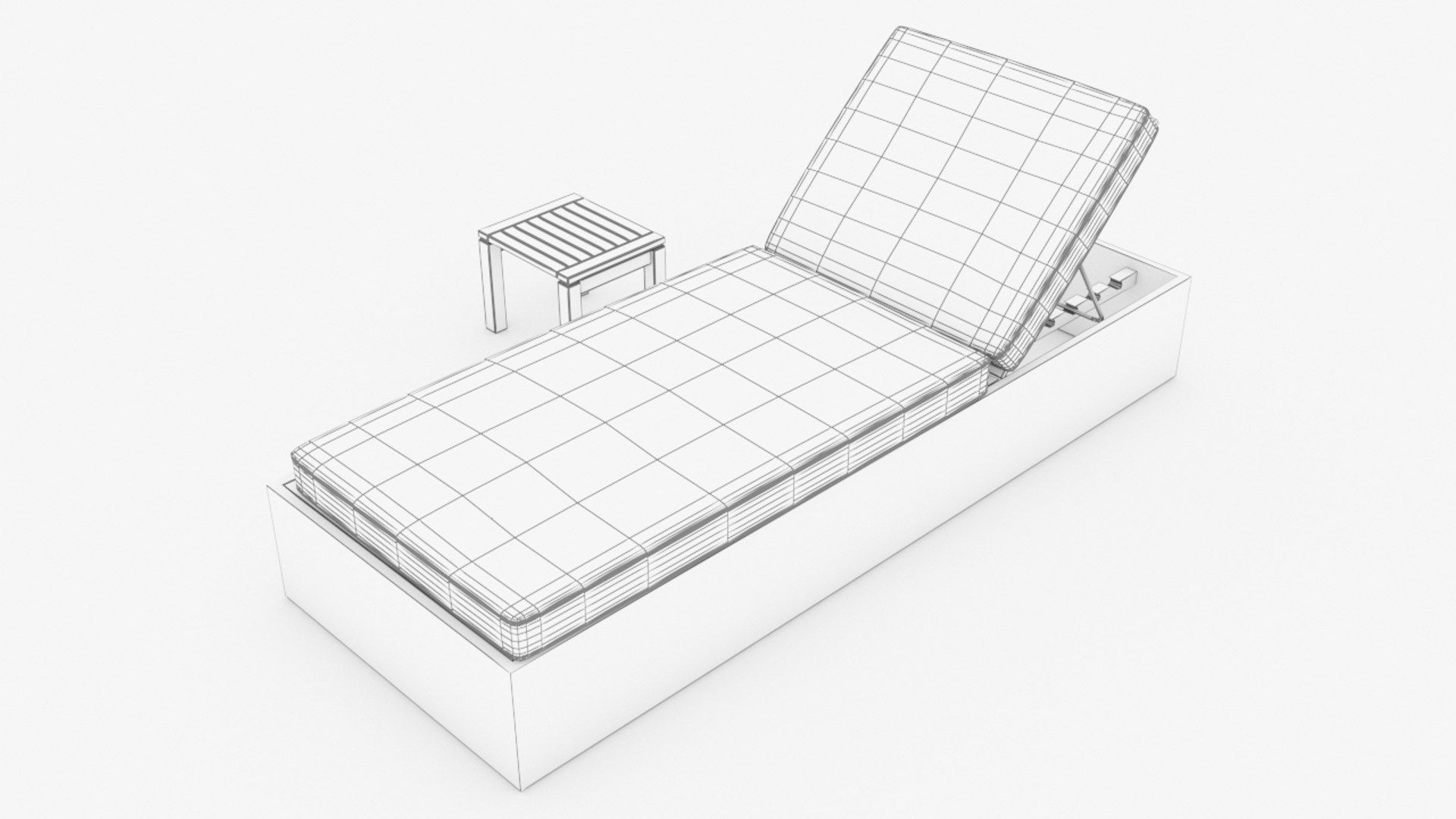 Lounge Chair Pool Model TurboSquid 1374533