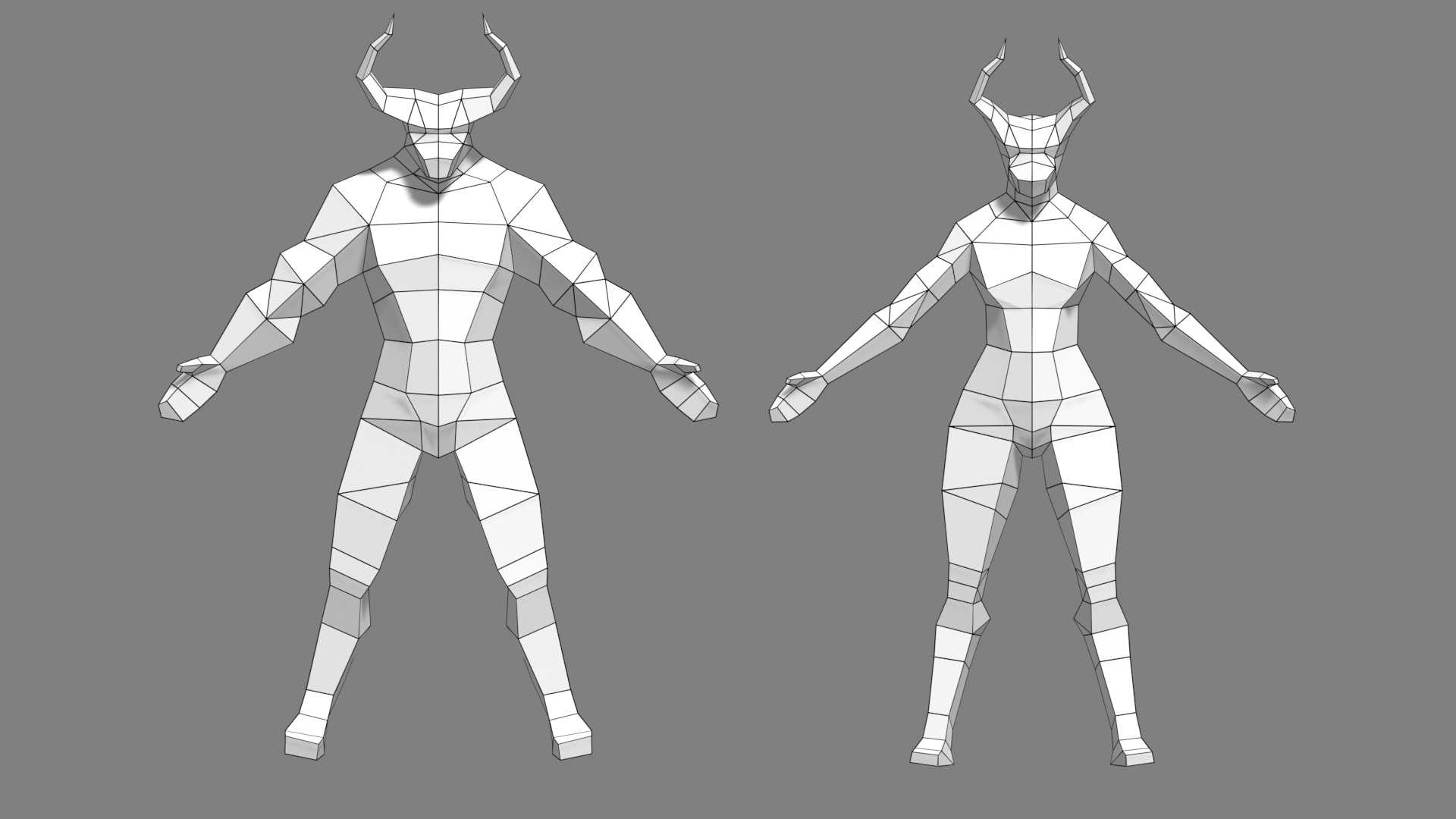 Low Poly Minotaurs 3D TurboSquid 2081447
