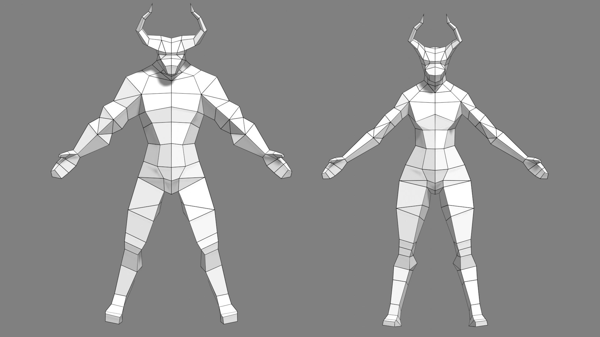 Low Poly Minotaurs 3D https://p.turbosquid.com/ts-thumb/A8/3fiN2J/q9/minotaurssample0001/jpg/1686325419/1920x1080/fit_q87/94b66a112acb89f61d95f5a7283916db7030f5f7/minotaurssample0001.jpg