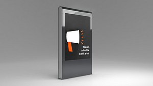 designed advertising billboard 3D model