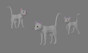 Low Poly Cat 3D