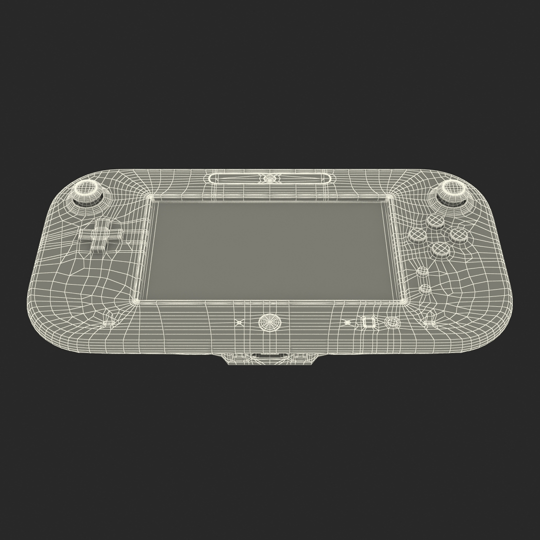 3d model nintendo wii u controller
