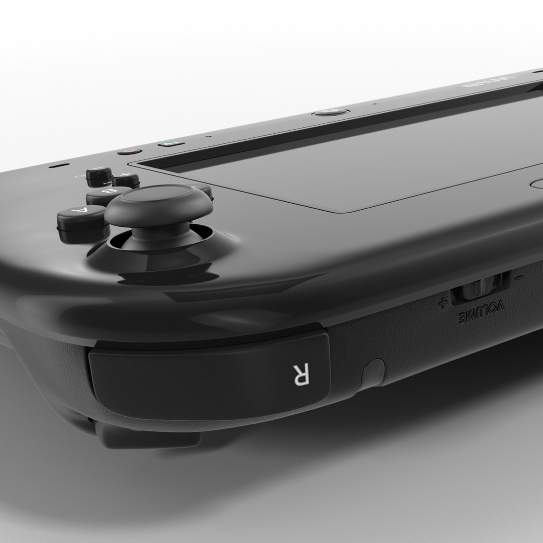 3d model nintendo wii u controller
