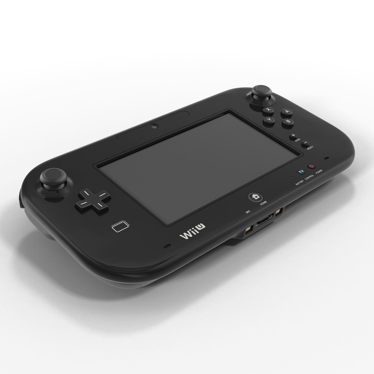 3d model nintendo wii u controller