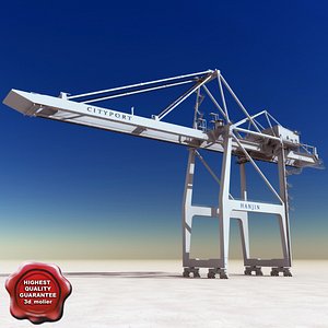 port container crane 3ds